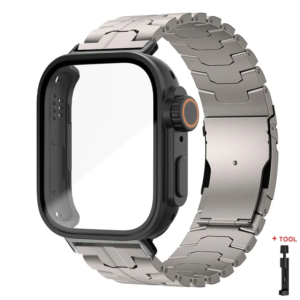 Stainless Steel Band + PC Case for Huawei Watch Fit 4 Pro / Fit 4 / Fit 3