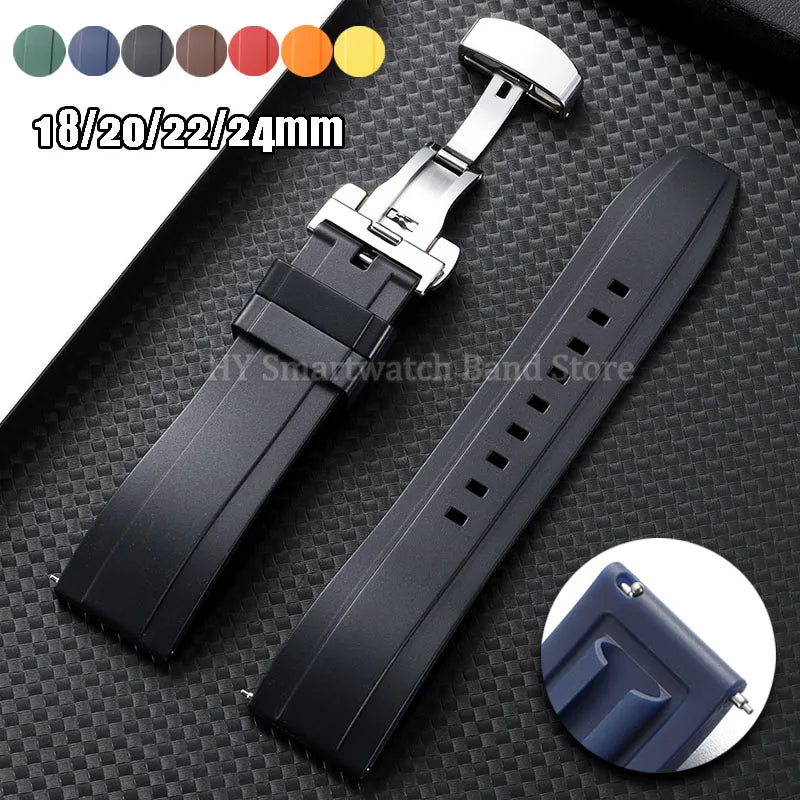 Huawei Watch & Watch GT Silicone Band with Butterfly Clasp