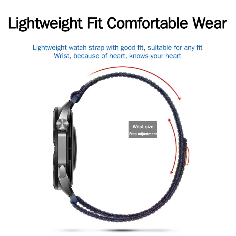 Nylon Loop Band for Huawei Watch Fit 3 / Fit 2 – Sport Replacement Wristband