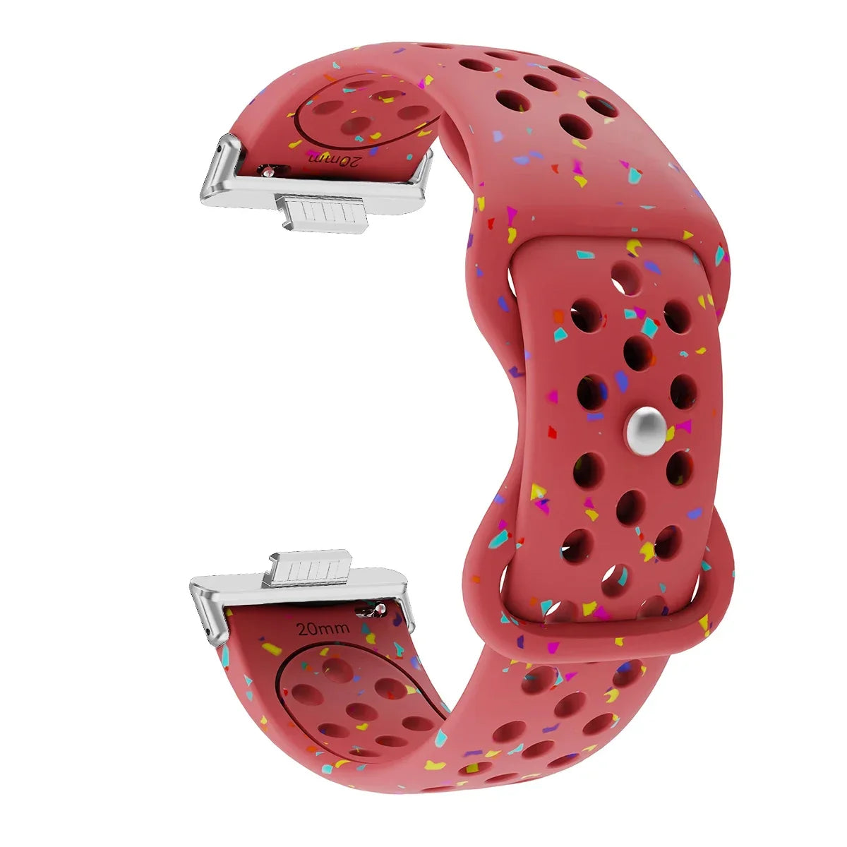 Sport Silicone Watch Band for Huawei Watch Fit 3 / Fit 2 / Fit 1 – Stamp Pattern