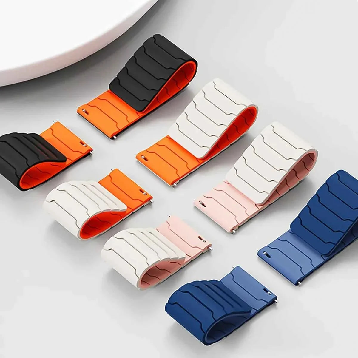 20MM / 22MM Magnetic Silicone Sport Band – Samsung Galaxy Watch 7/6/5/4 & Huawei Watch GT5/GT4/GT3