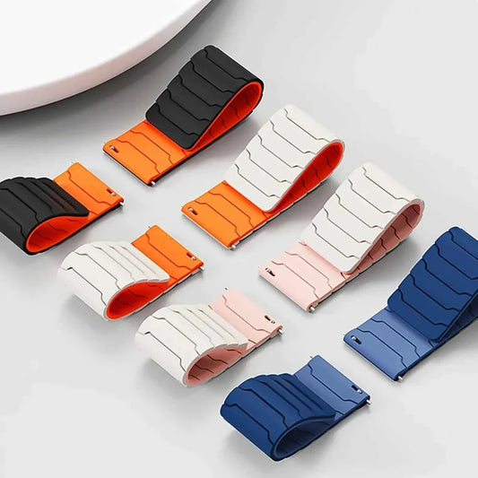 20MM / 22MM Magnetic Silicone Sport Band – Samsung Galaxy Watch 7/6/5/4 & Huawei Watch GT5/GT4/GT3