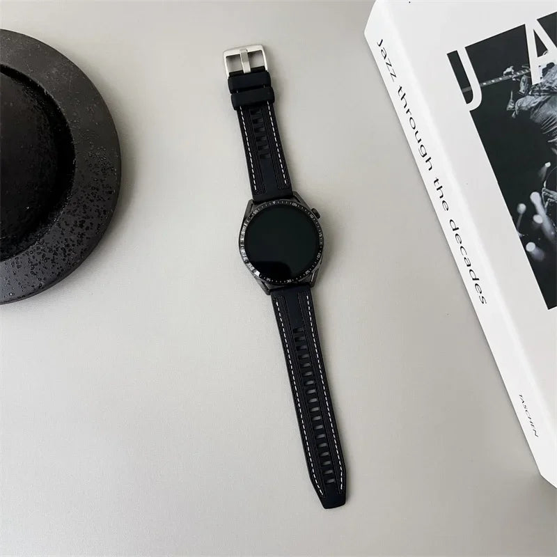 Motorola Moto Watch Silicone Band with Canvas-Look Texture