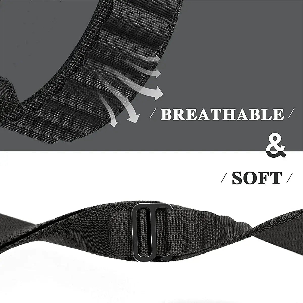Amazfit Balance, GTR, GTS & Bip Alpine Nylon Loop Band, Metal G-Hook