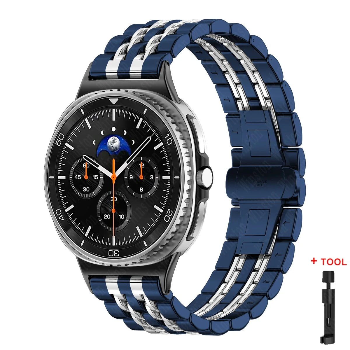Stainless Steel Band for Samsung Galaxy Watch 8 40mm 44mm, 8 Classic 46mm & Ultra 47mm