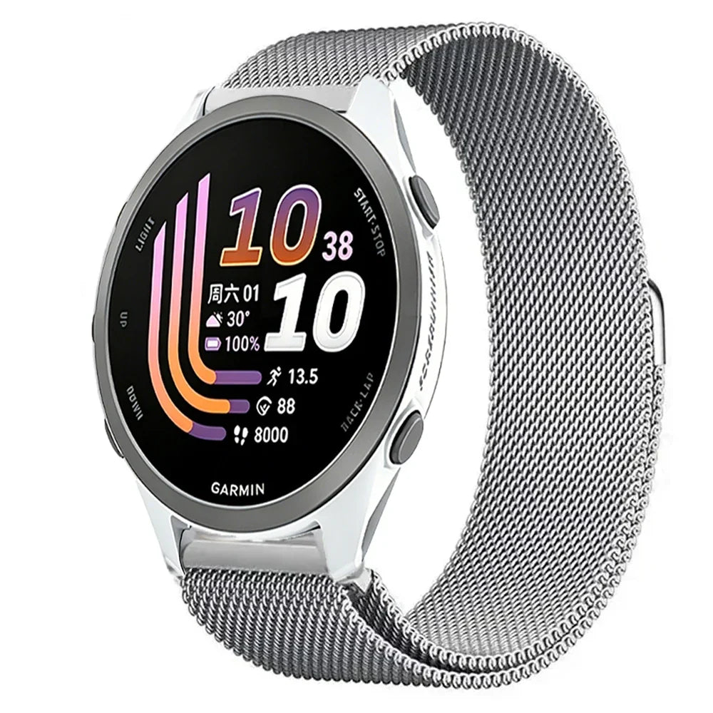 Garmin 20/22mm Quick Release Magnetic Milanese Band