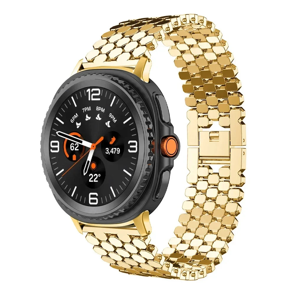 Samsung Galaxy Zinc Alloy Honeycomb Watch Band - Watch8/Watch8 Classic/Watch9/Ultra/Ultra2