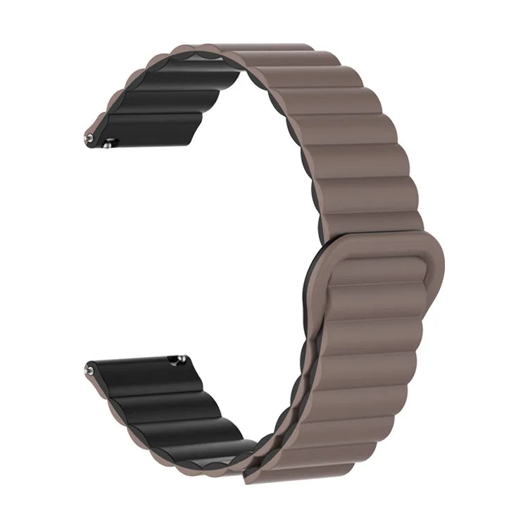 Motorola Moto Watch Ribbed Magnetic Silicone Loop Band, 32 Colors