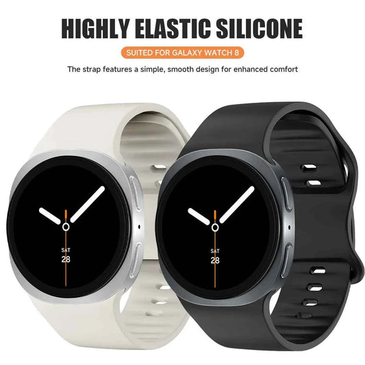 Silicone Band for Samsung Galaxy Watch 9 & 8 40mm 44mm & Classic 46mm | Sport Replacement Strap