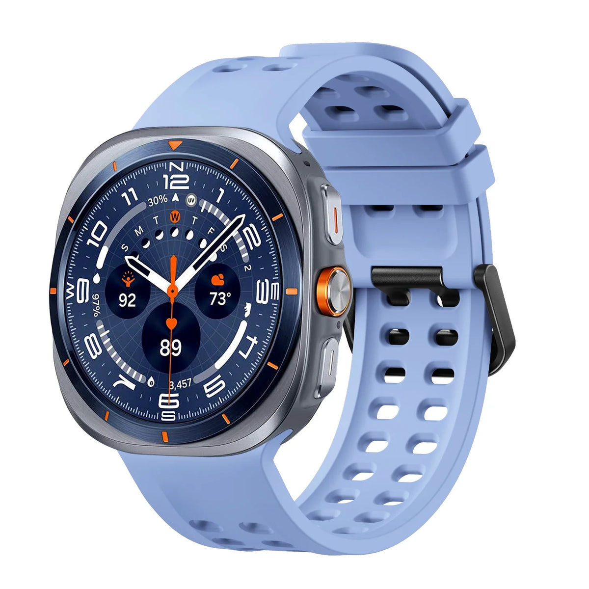 Silicone Sport Band for Samsung Galaxy Watch Ultra 2 & Ultra 2025 47mm | Replacement Strap