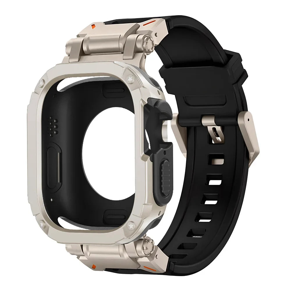Silicone Case + Band Combo for Apple Watch Series Ultra 1/2/3/4