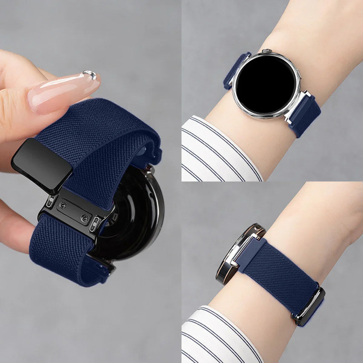 Garmin 18/20/22mm Quick Release Woven Nylon Magnetic Band