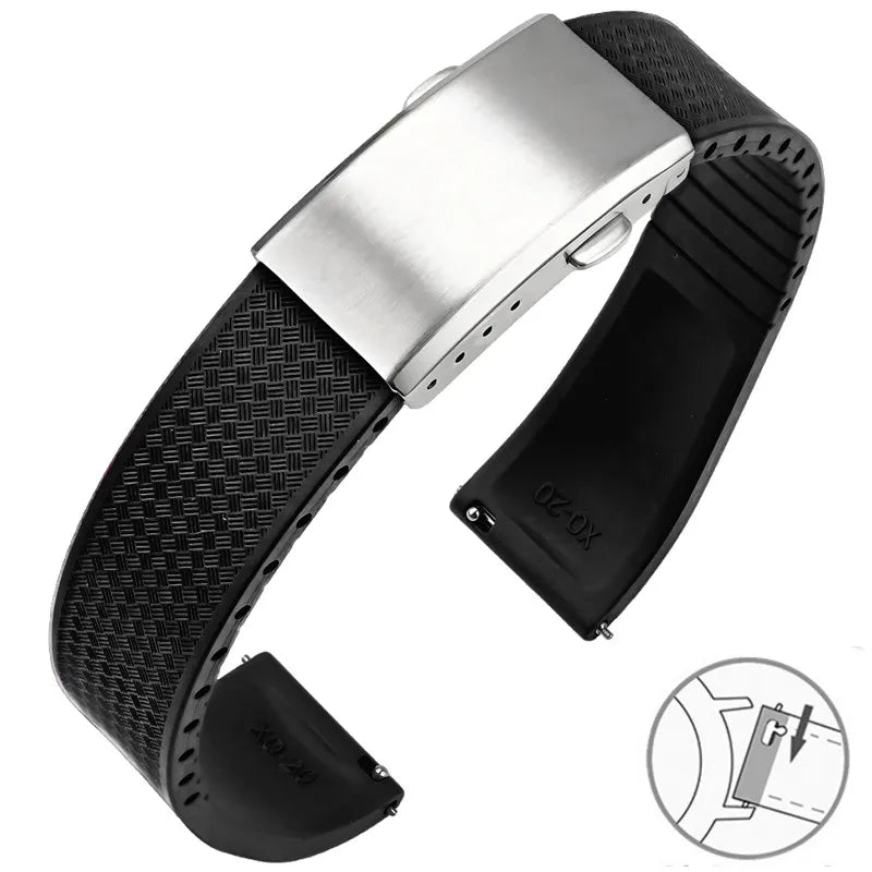 COROS PACE & APEX FKM Rubber Band with Folding Clasp
