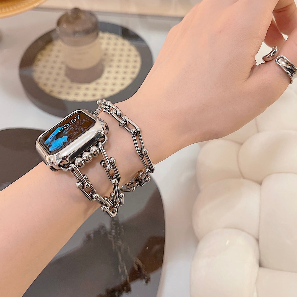 Stainless Steel Apple Watch Band Series 11/10/9/8/7/6/5/4/ SE / Ultra 1/2/3