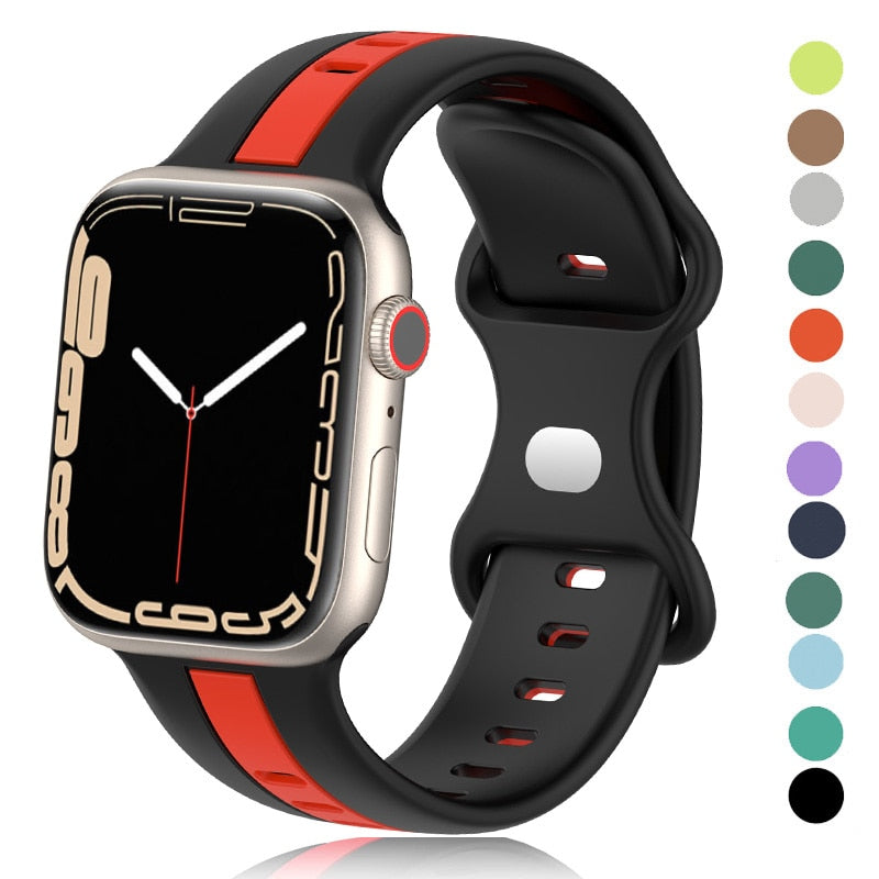 Strap for Apple Watch Band Series – Stylish & Comfortable Silicone