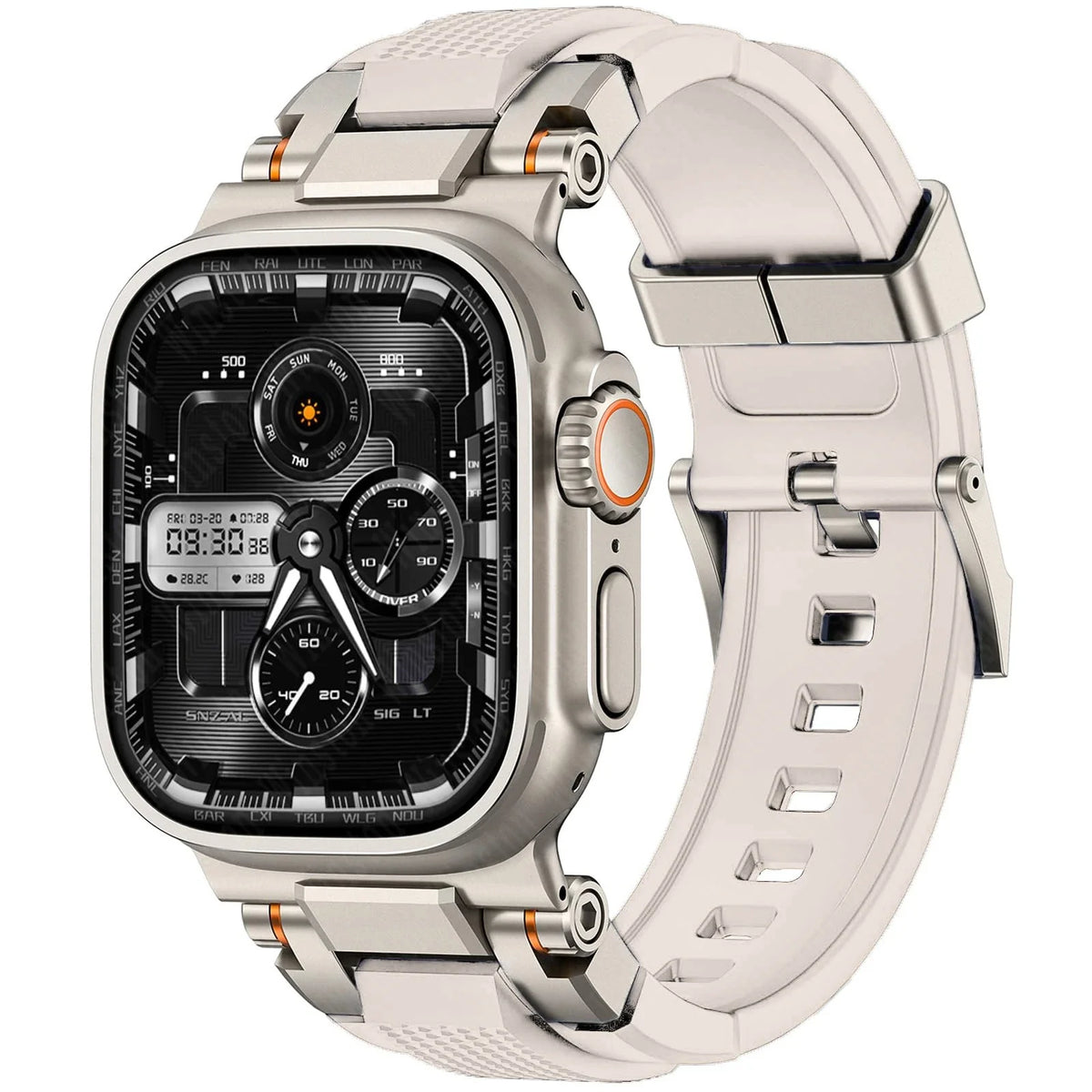 Men's Sport Silicone Strap for Apple Watch Ultra 3/2 49mm – Series 11/10/9/8/7/6 46/45/44/42mm