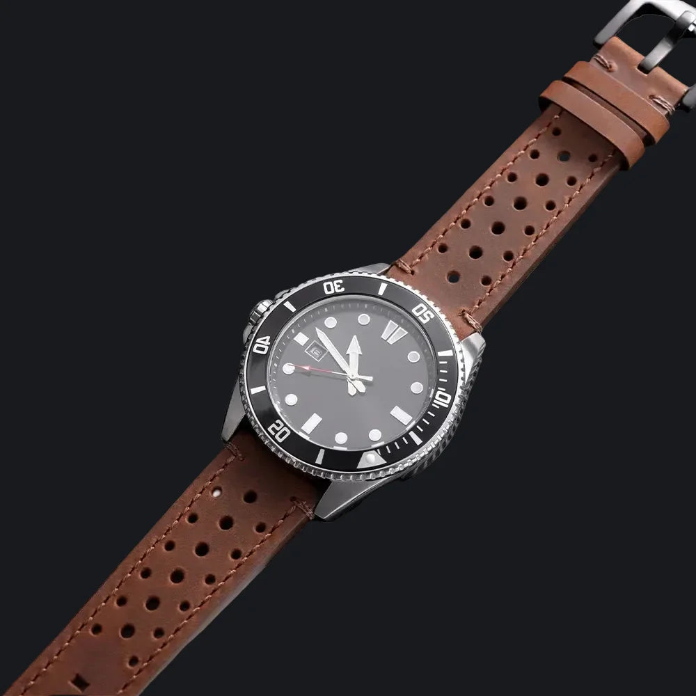 Polar Vantage, Grit X & Ignite Perforated Leather Band, Stitched Edges