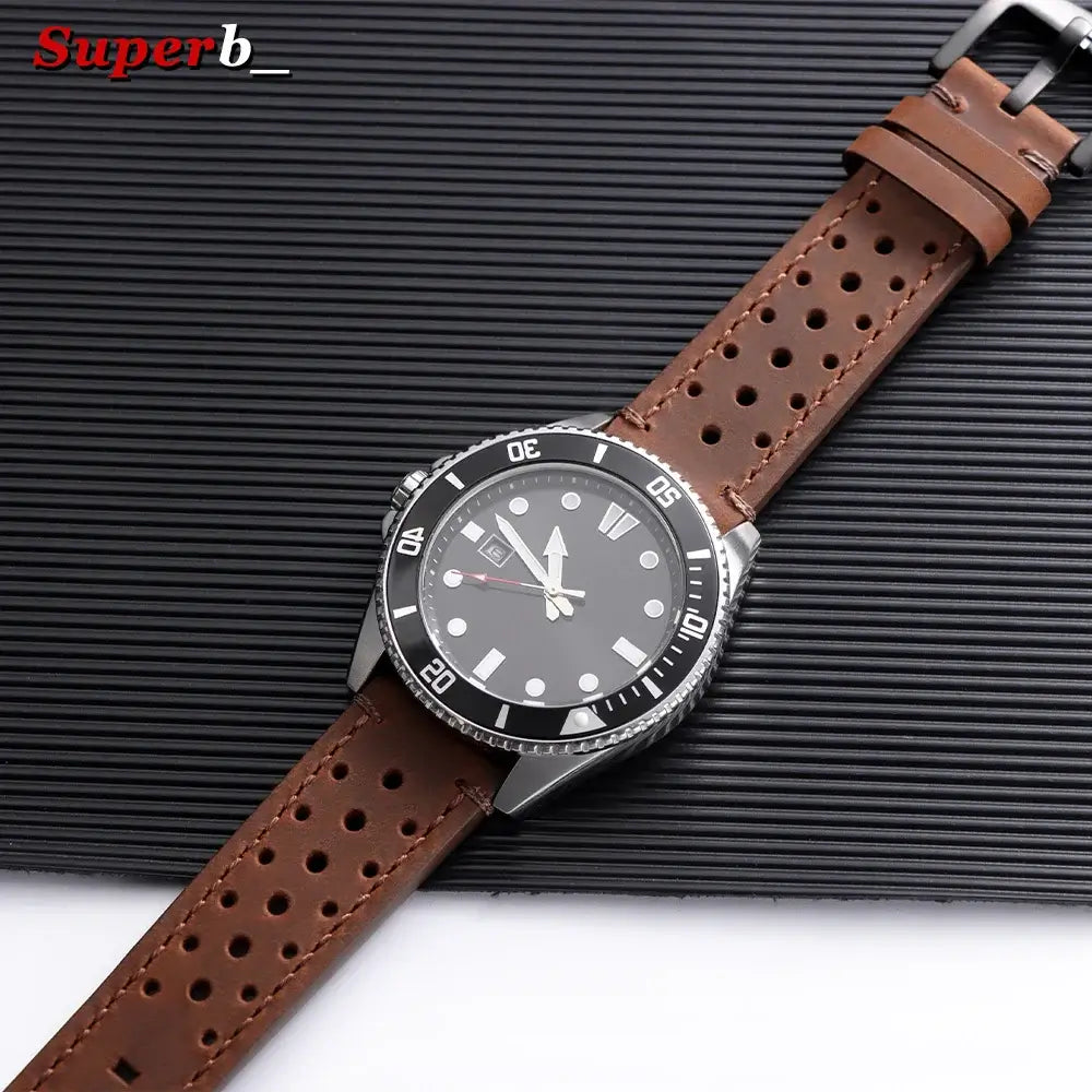 Amazfit Balance, GTR, GTS & Bip Stitched Perforated Leather Band