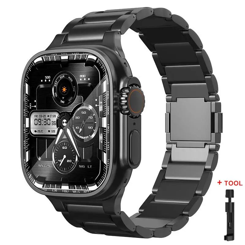 Titanium Magnetic Apple Watch Band – Metal Bracelet | Series 10/9/8/7/6/SE & Ultra 1/2/3 | 42–49mm