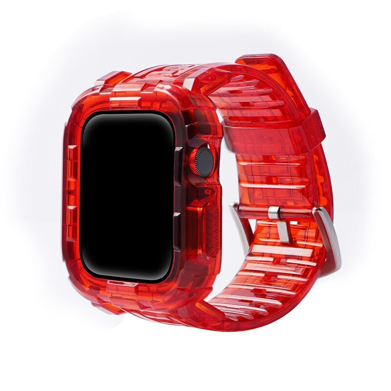 Apple Watch Silicon Band+Case - Stylish Protection for Your Device