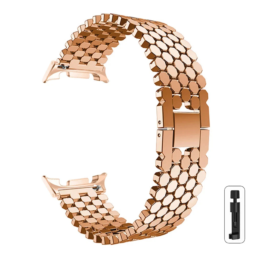 Samsung Galaxy Zinc Alloy Honeycomb Watch Band - Watch8/Watch8 Classic/Watch9/Ultra/Ultra2
