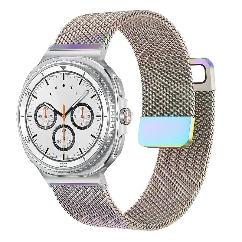 Samsung Galaxy Watch Magnetic Milanese Band | Watch 9 & 8 40mm 44mm / Watch 8 Classic 46mm / Galaxy Ultra 47mm Metal Wristband