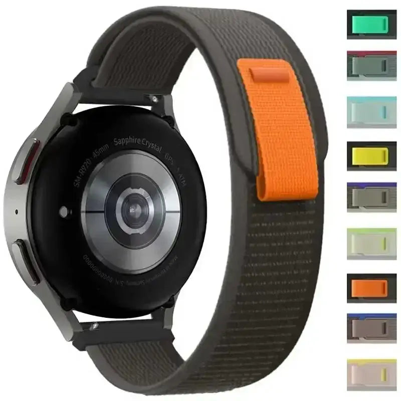 Amazfit Balance, GTR, GTS & Bip Nylon Trail Loop Band with Pull Tab