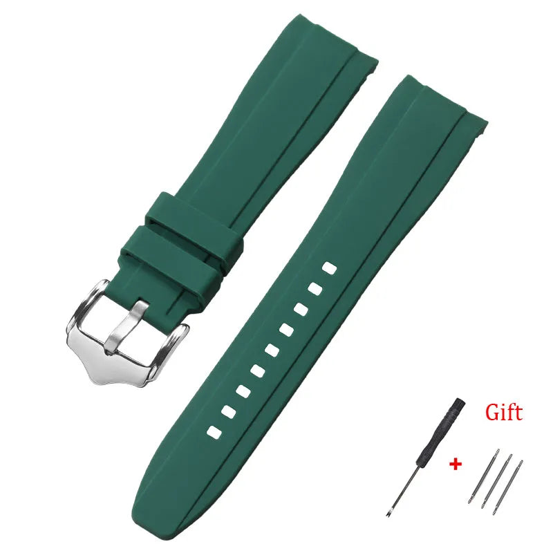 Polar Silicone Watch Band For Polar Smartwatch, Curved End, Unisex, Waterproof