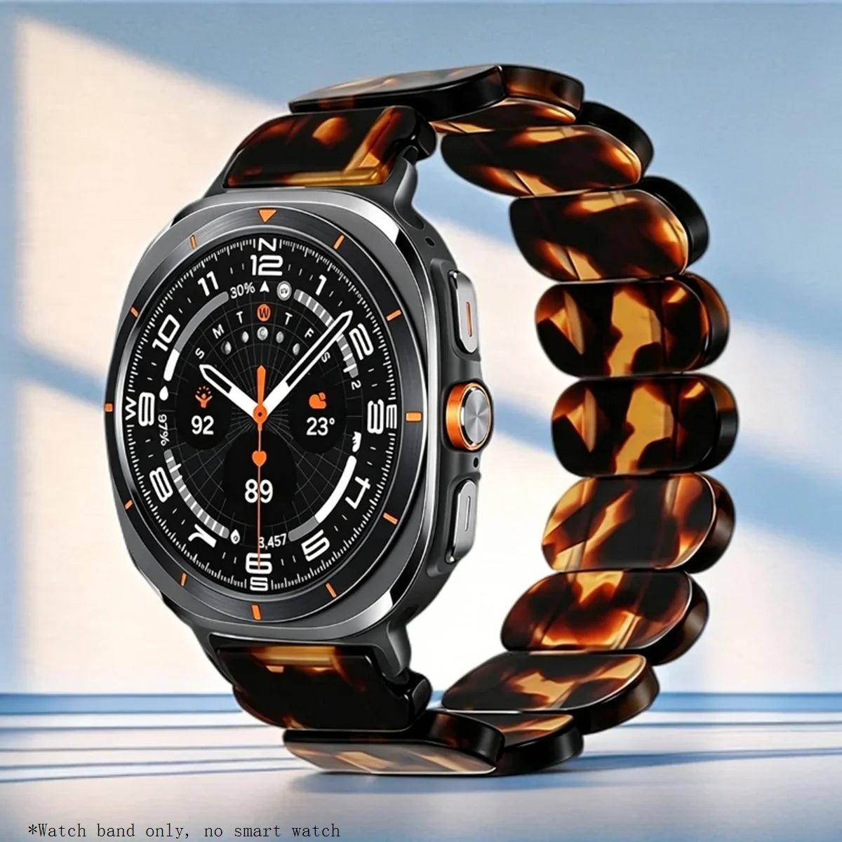 Samsung Galaxy Resin Link Watch Band – Metal Connector Watch8/Watch8 Classic/Watch9