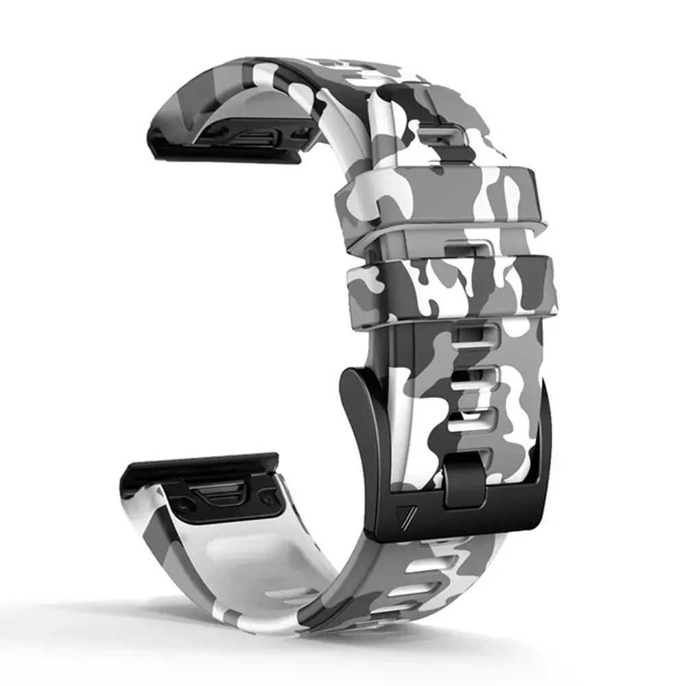 Garmin QuickFit 22/26mm Silicone Band in Camo, Two-Tone or Textured