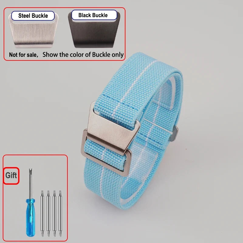 COROS PACE & APEX Elastic Nylon Parachute Band, Hook Clasp