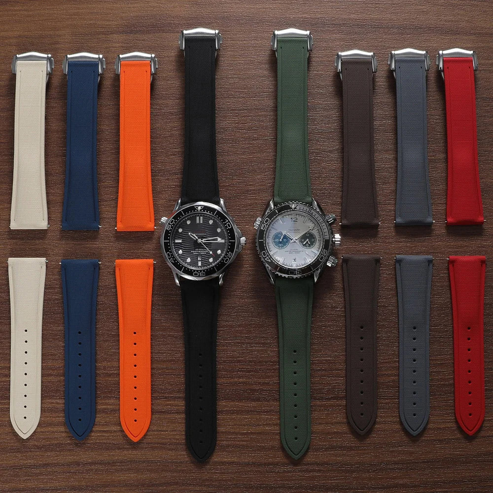 Motorola Moto Watch Sailcloth-Texture FKM Rubber Band