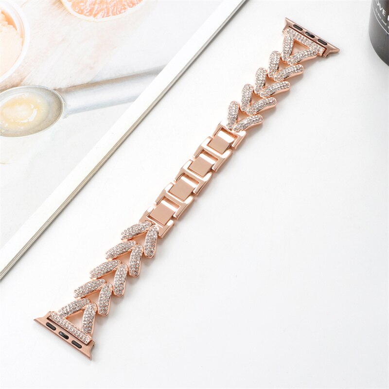 Apple Watch Steel Luxury Chain Strap | Series 11/10/9/8/7/6/5/4/SE & Ultra 1/2/3