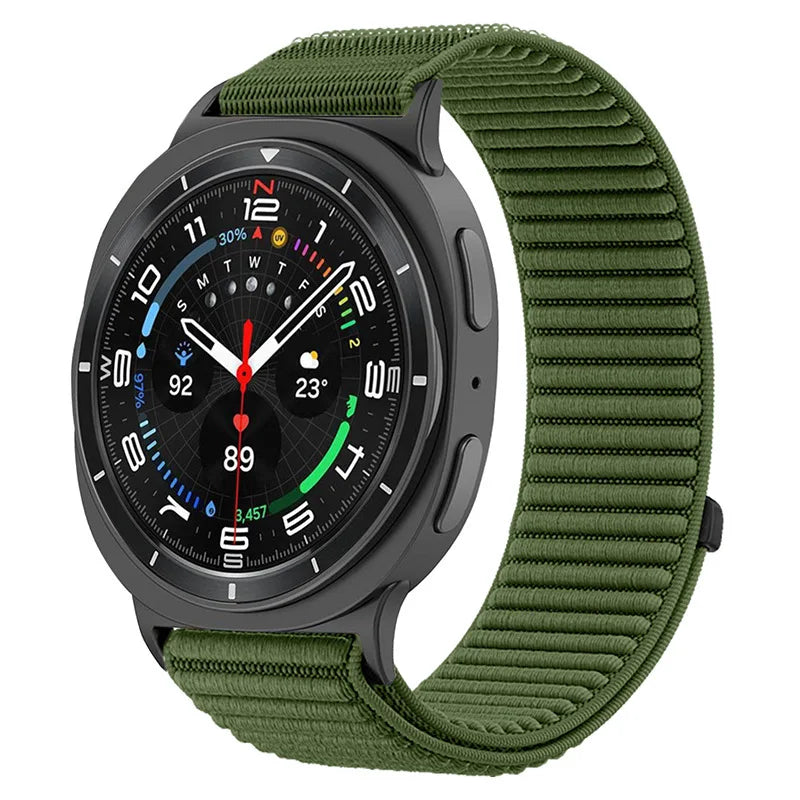 Nylon Loop Band for Samsung Galaxy Watch 9 & 8 40mm 44mm & Classic 46mm | Adjustable Replacement Strap