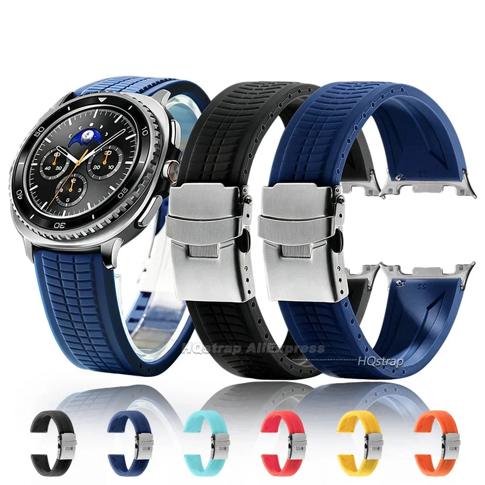 Samsung Galaxy Silicone Sport Watch Band - Watch8/Watch8 Classic/Watch9 Waterproof Buckle
