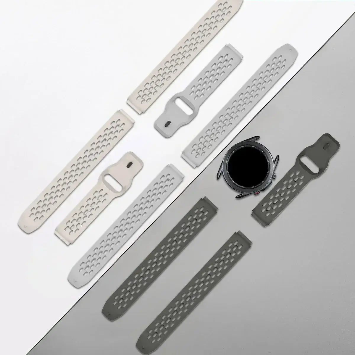 Amazfit Balance, GTR, GTS & Bip Breathable Perforated Silicone Band