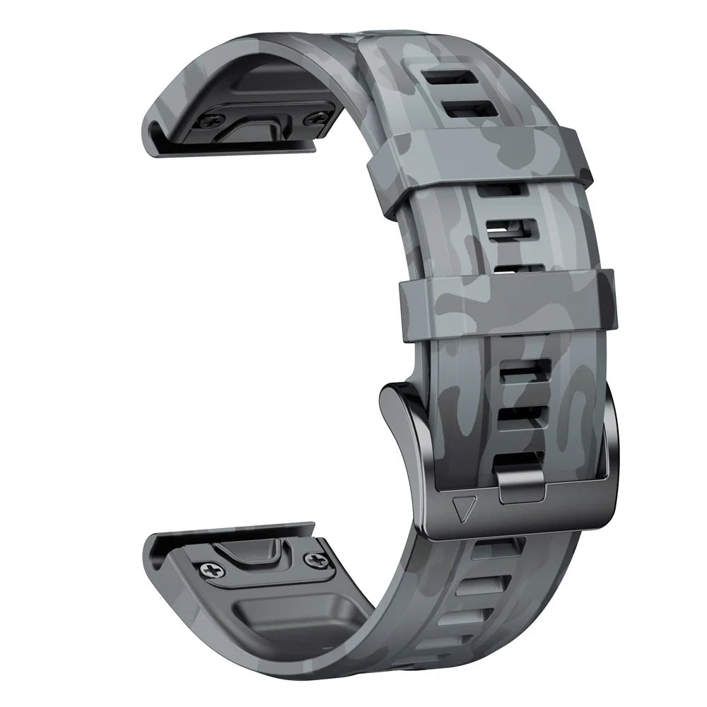 Garmin QuickFit 22/26mm Silicone Band, Camo and Solid Colors