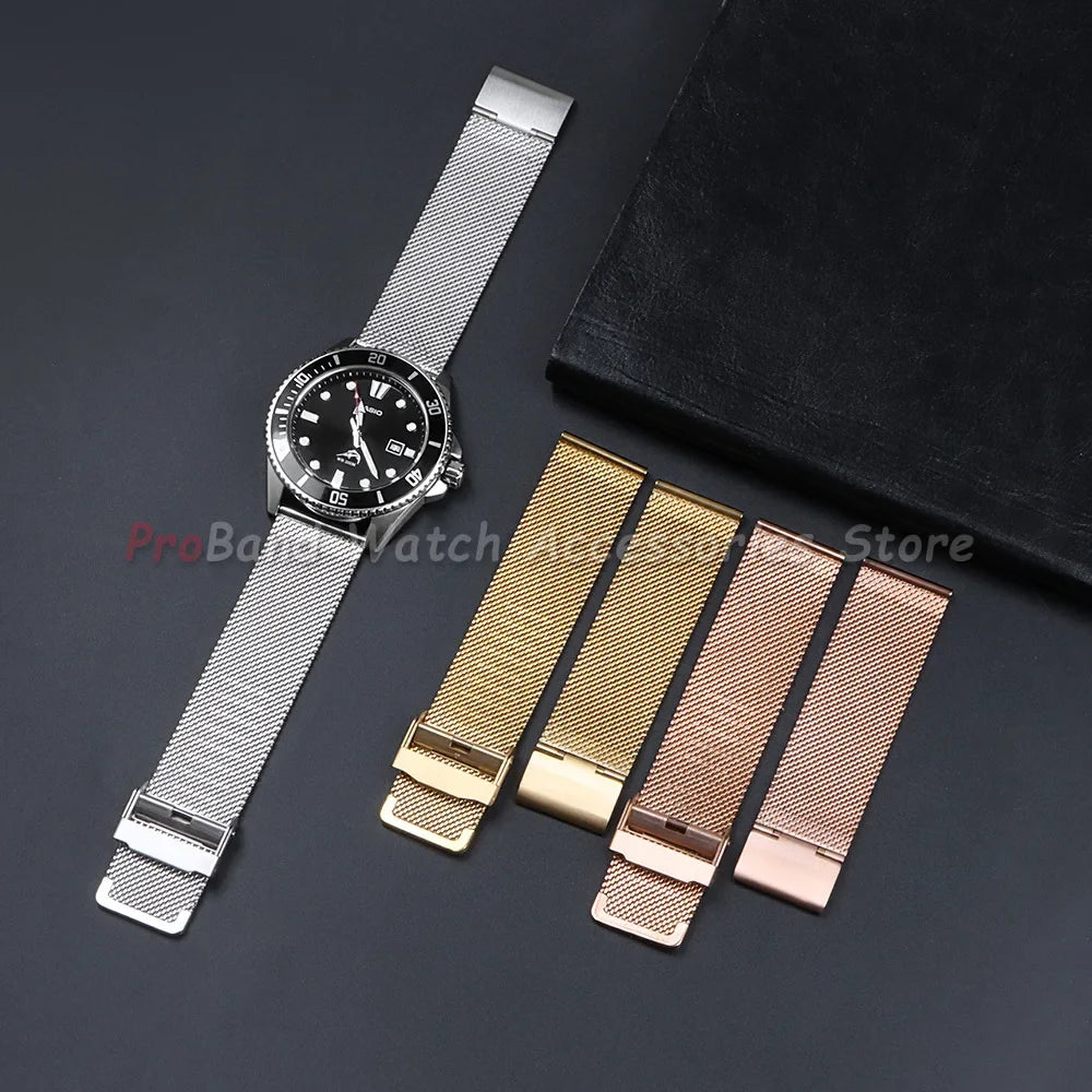 TicWatch Pro 5, Pro 3 & E3 Milanese Mesh Band with Sliding Clasp
