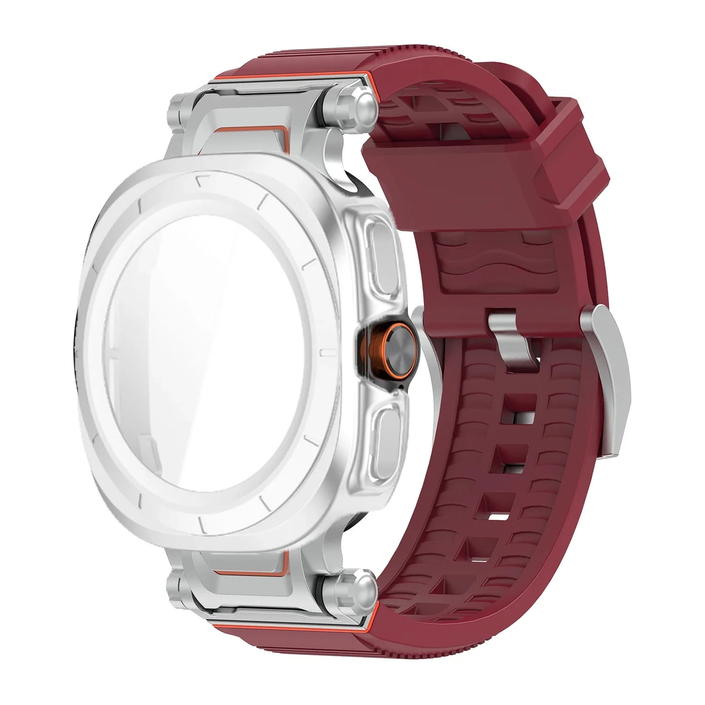 Samsung Galaxy Ultra/Ultra2 Silicone Sport Watch Band - Acrylic Case