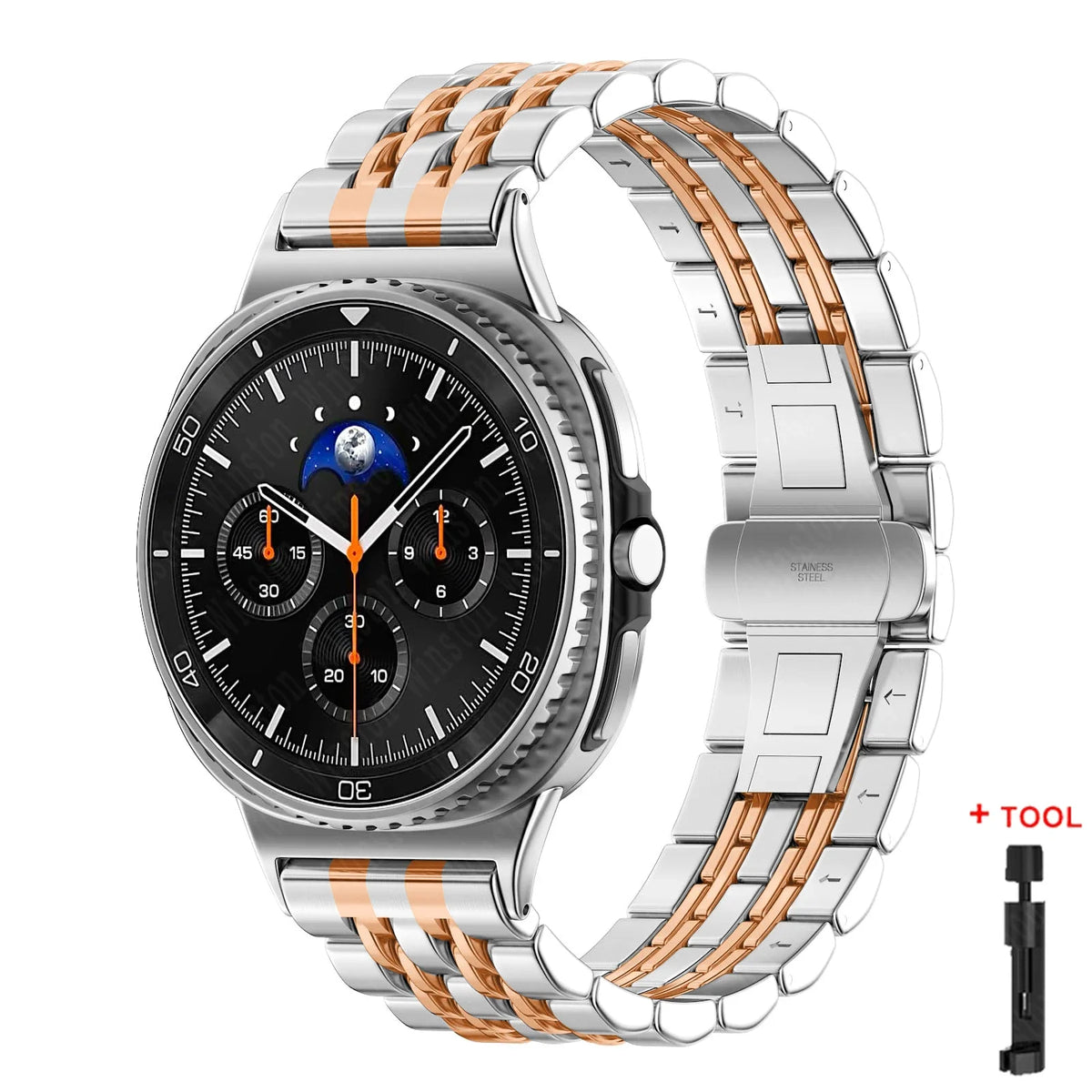 Stainless Steel Band for Samsung Galaxy Watch 8 40mm 44mm, 8 Classic 46mm & Ultra 47mm