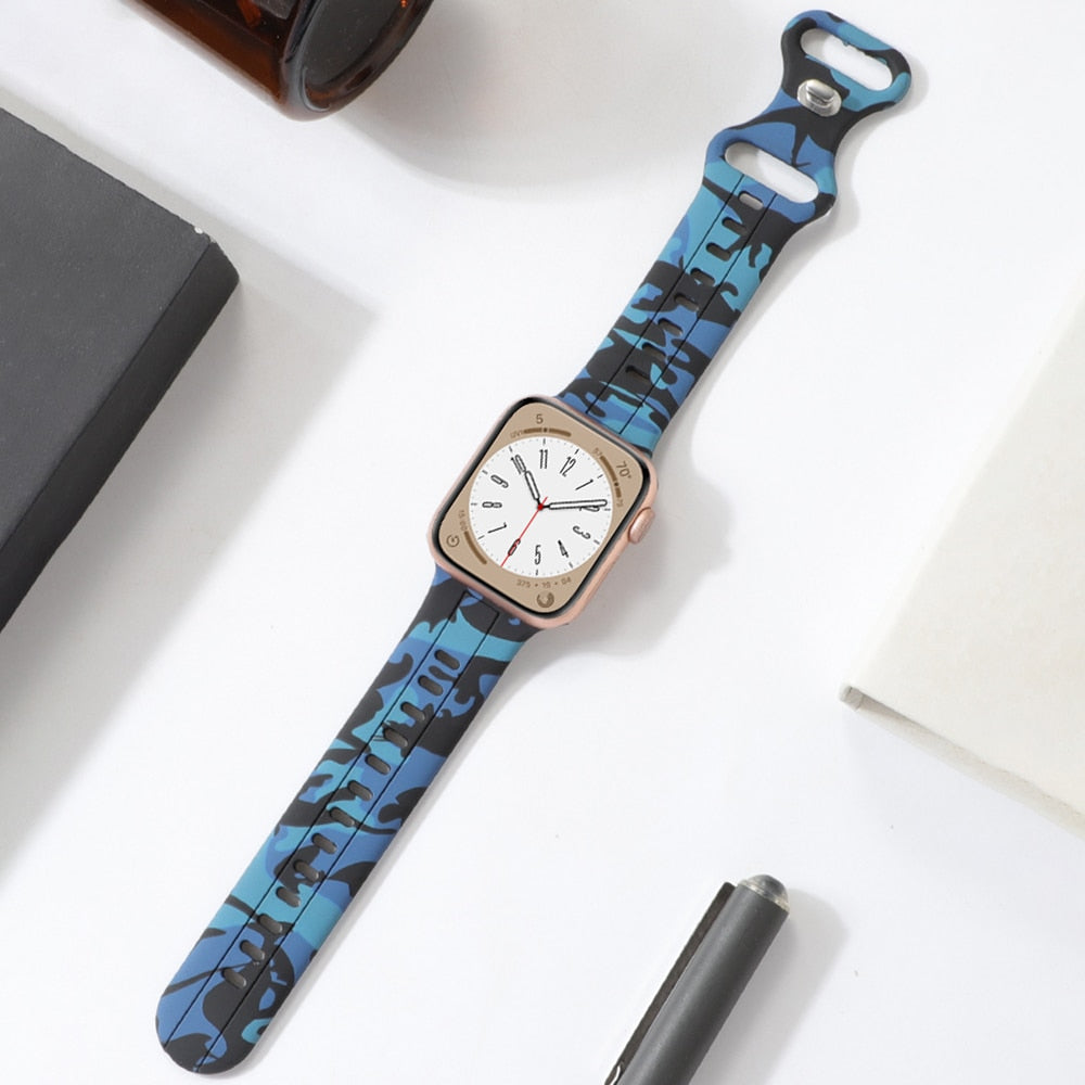 Silicone Apple Watch Ultra  Bracelet/Strap Series 11/10/9/8/7/6/5/4/ SE / Ultra 1/2/3