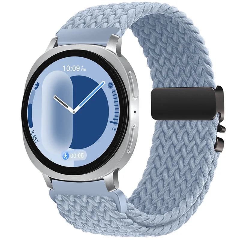 Samsung Galaxy Watch Elastic Woven Nylon Band | Watch 9 & 8 40mm 44mm / Watch 8 Classic 46mm / Galaxy Ultra 47mm (2025) Sport Strap