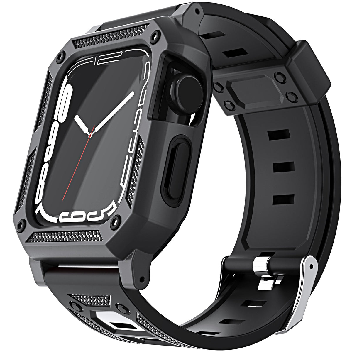 Silicone Strap For Apple Watch Band+Case