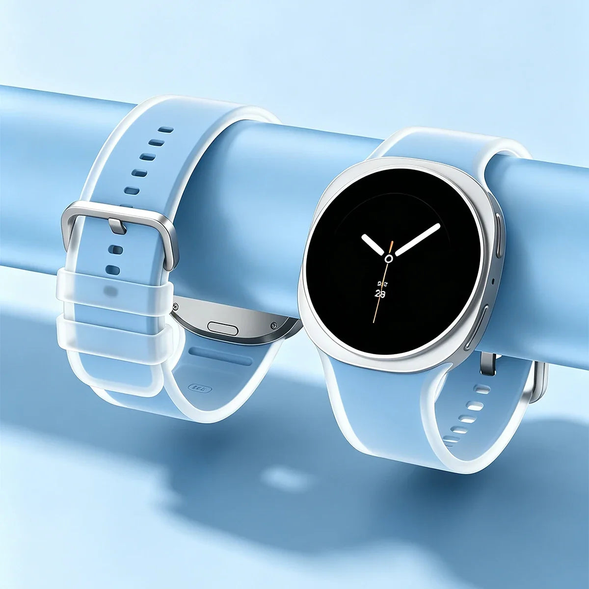 Clear Jelly Silicone Band for Samsung Galaxy Watch 8 & 9 (40/44mm) & 8 Classic 46mm
