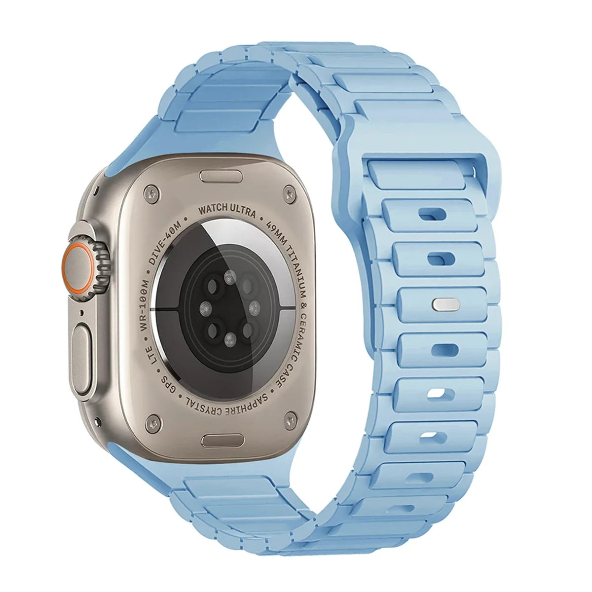 Silicone Strap for Apple Watch Ultra 3/2/1 49mm – Series 11/10/9/8/7/6/SE/5/4 46/45/44/42/41/40mm