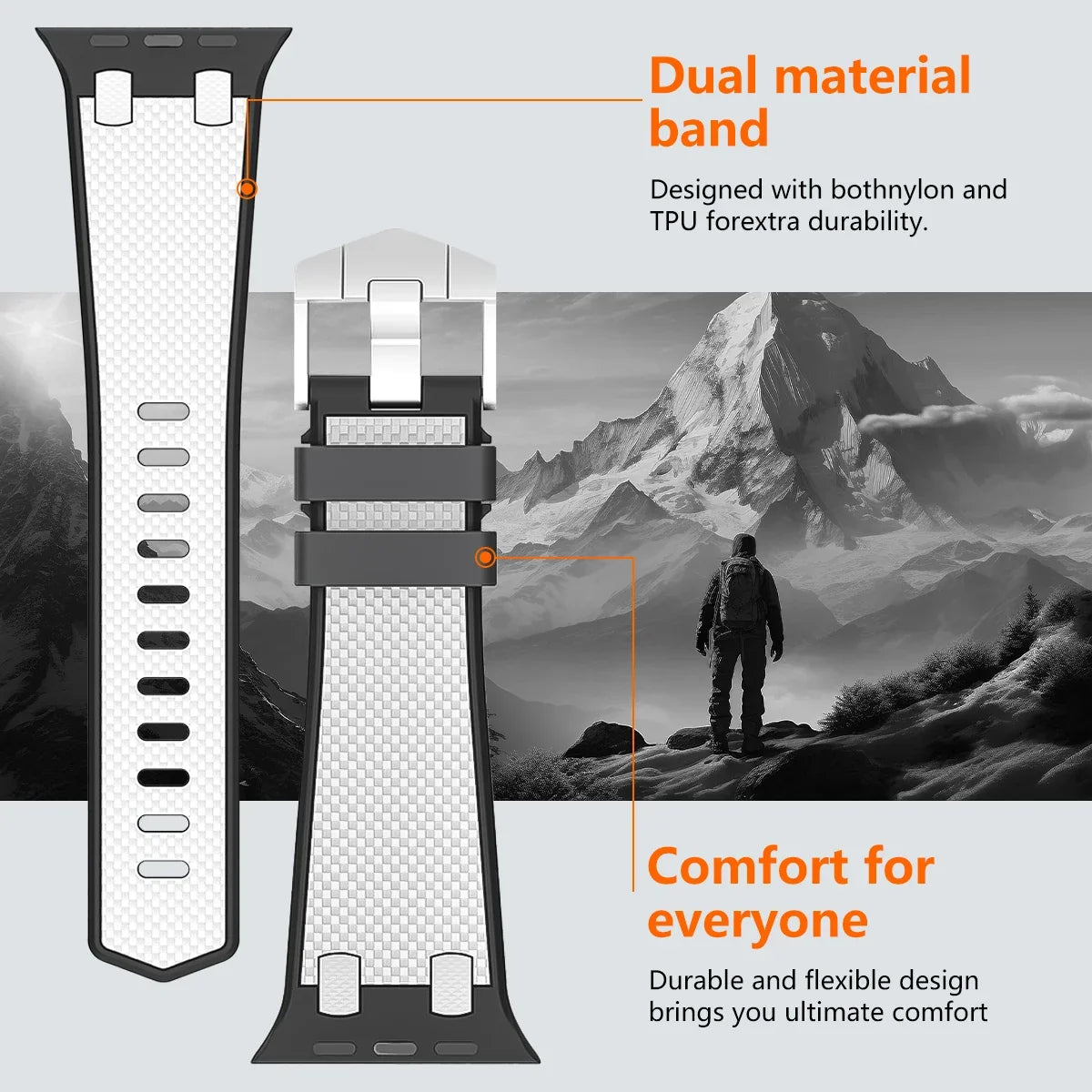 Soft Silicone Sport Apple Watch Band – Rubber Bracelet | Series 11/10/9/8/7/6/SE & Ultra 1/2/3 | 42–49mm