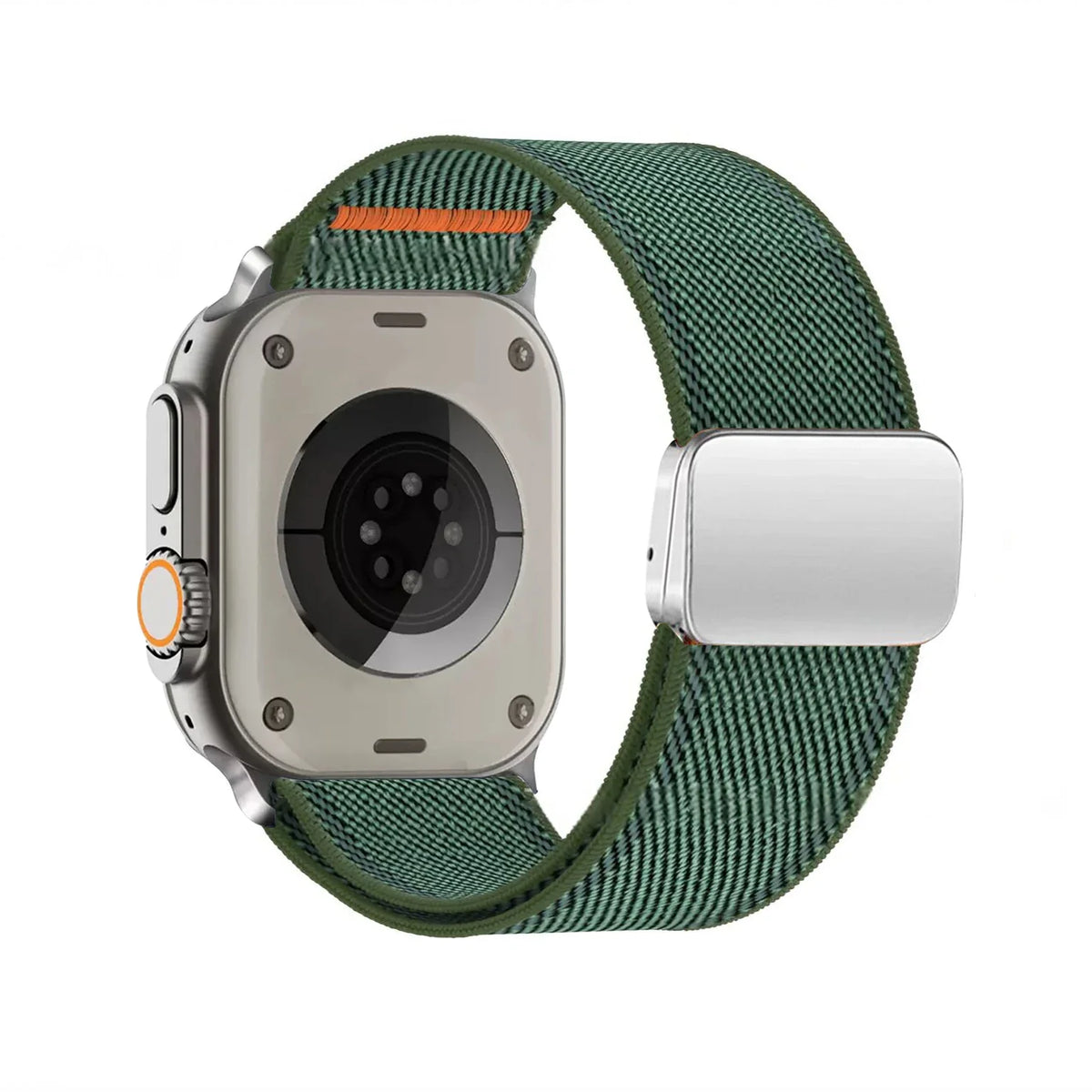 Nylon Strap with Metal Magnetic Buckle for Apple Watch Ultra 3/2/1 49mm – Series 11/10/9/8/7/6/SE 46/45/44/42mm