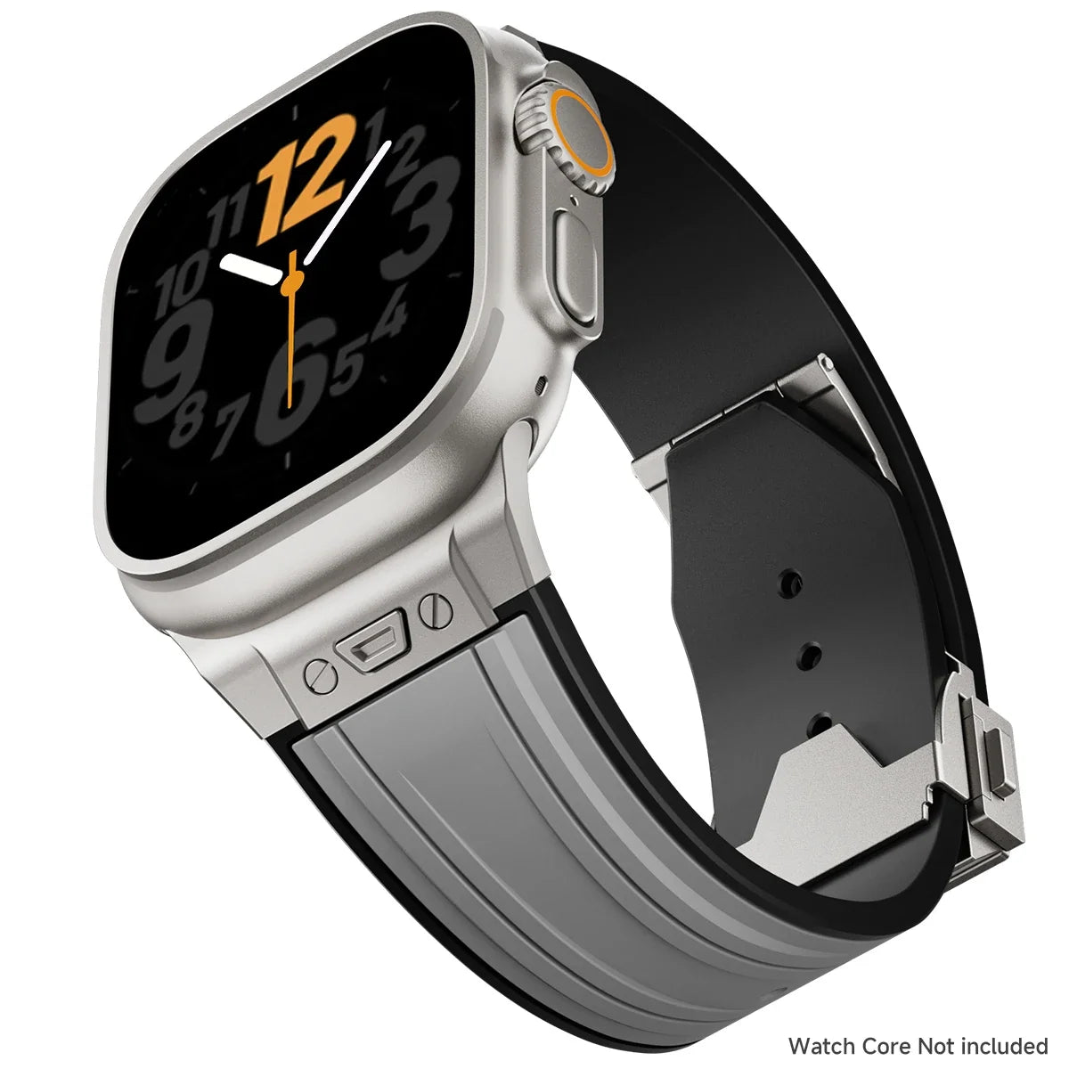 Luxury Sport Silicone Strap for Apple Watch Ultra 3/2 49mm – Series 11/10/9/8/7/6/SE 46/45/44/42mm
