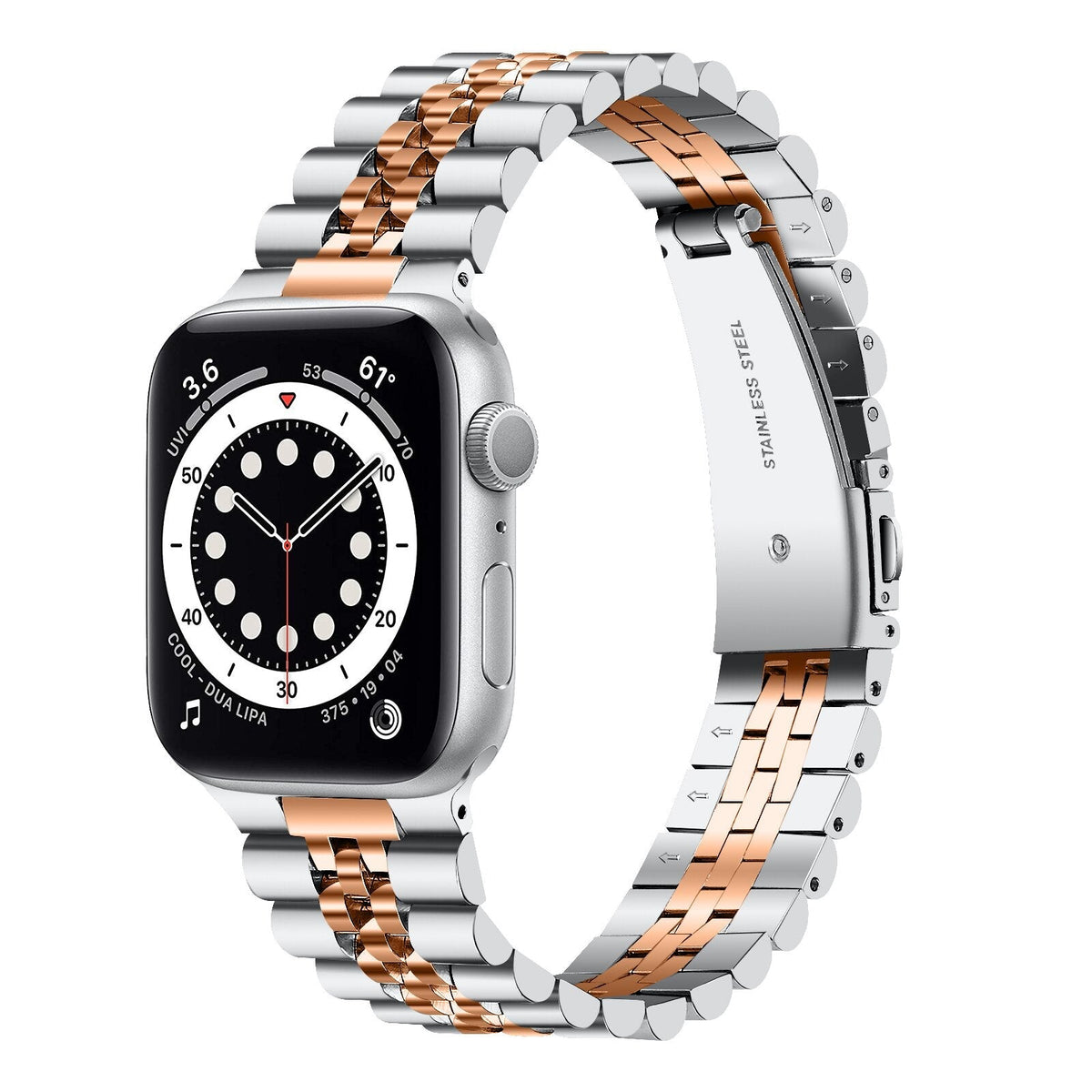 Slim Stainless Steel Apple Watch Band Series 11/10/9/8/7/6/5/4/ SE / Ultra 1/2/3