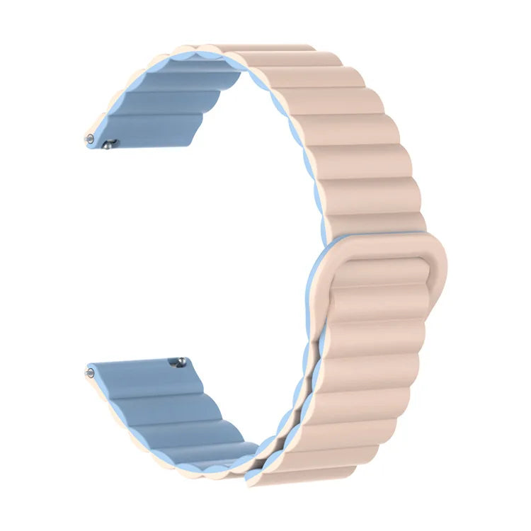 Motorola Moto Watch Ribbed Magnetic Silicone Loop Band, 32 Colors
